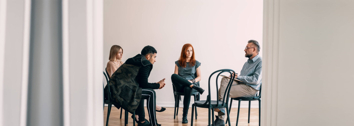 people having a group counseling