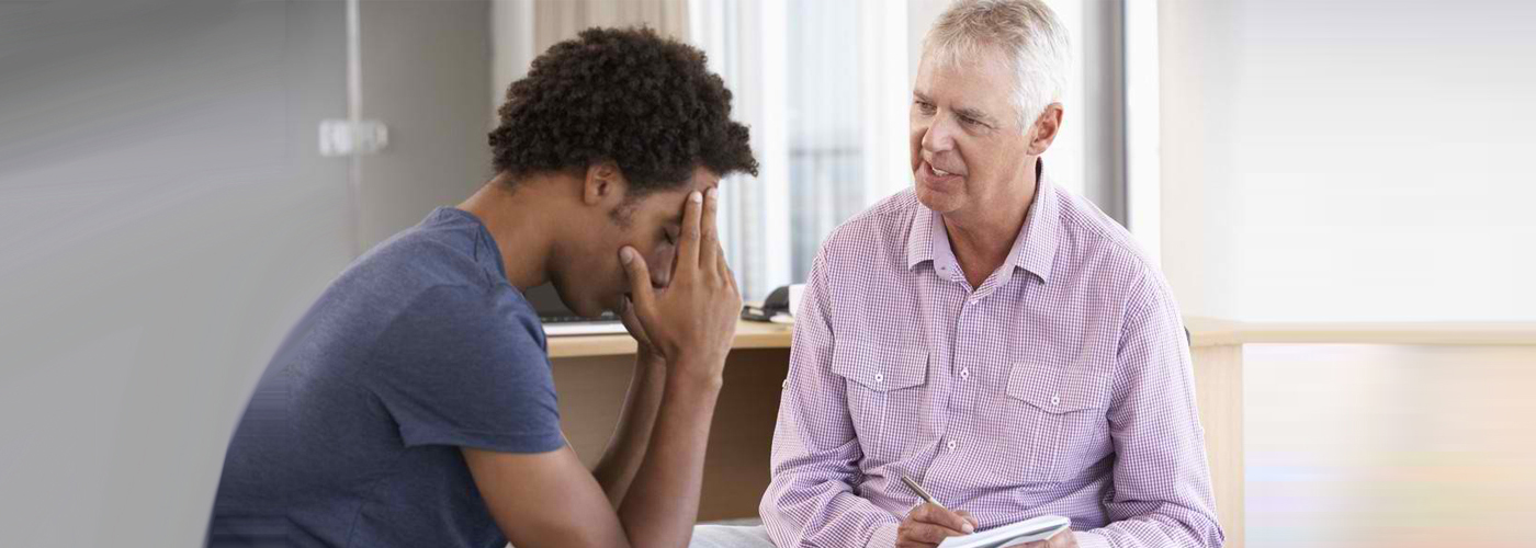 a patient talking to his therapist